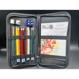Royal Langnickel Essentials Watercolor‎ Pencil Artist Case Kit Sketch Pad